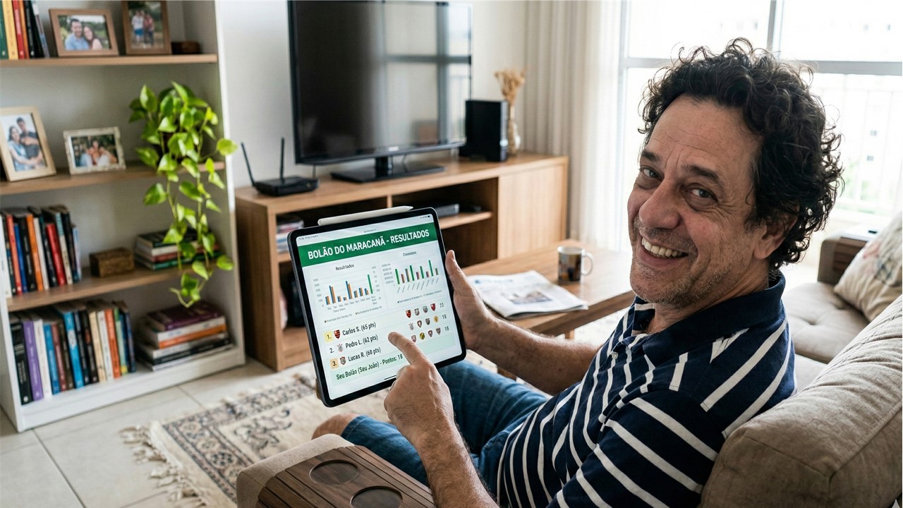 Gestor de bolão relaxado usando o Portal do Jogo